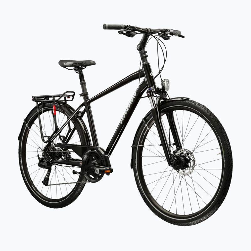 Bicicletă de trekking pentru bărbați KROSS Trans 7.0 black/silver/gloss 2