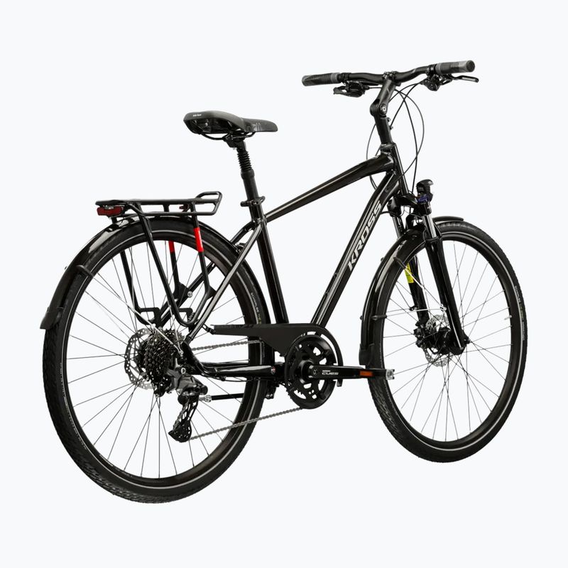 Bicicletă de trekking pentru bărbați KROSS Trans 7.0 black/silver/gloss 3