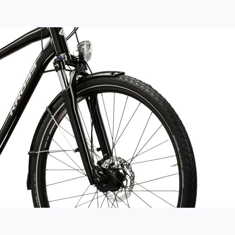 Bicicletă de trekking pentru bărbați KROSS Trans 7.0 black/silver/gloss 5
