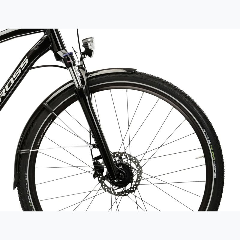 Bicicletă de trekking pentru bărbați KROSS Trans 7.0 black/silver/gloss 6