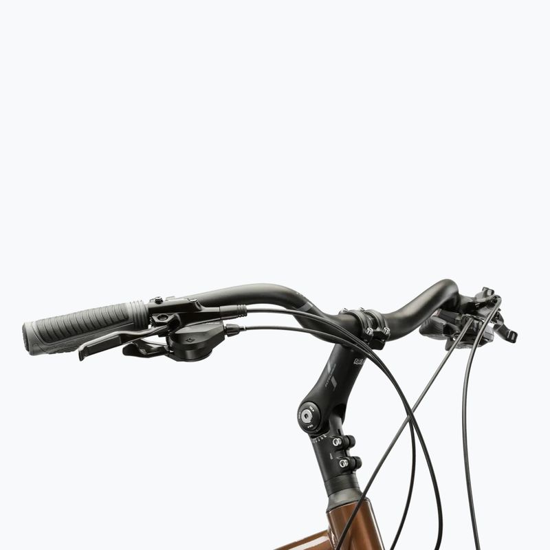 Bicicletă de trekking pentru bărbați KROSS Trans 5.0 brown/silver/gloss 4