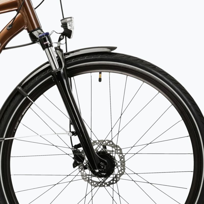 Bicicletă de trekking pentru bărbați KROSS Trans 5.0 brown/silver/gloss 6