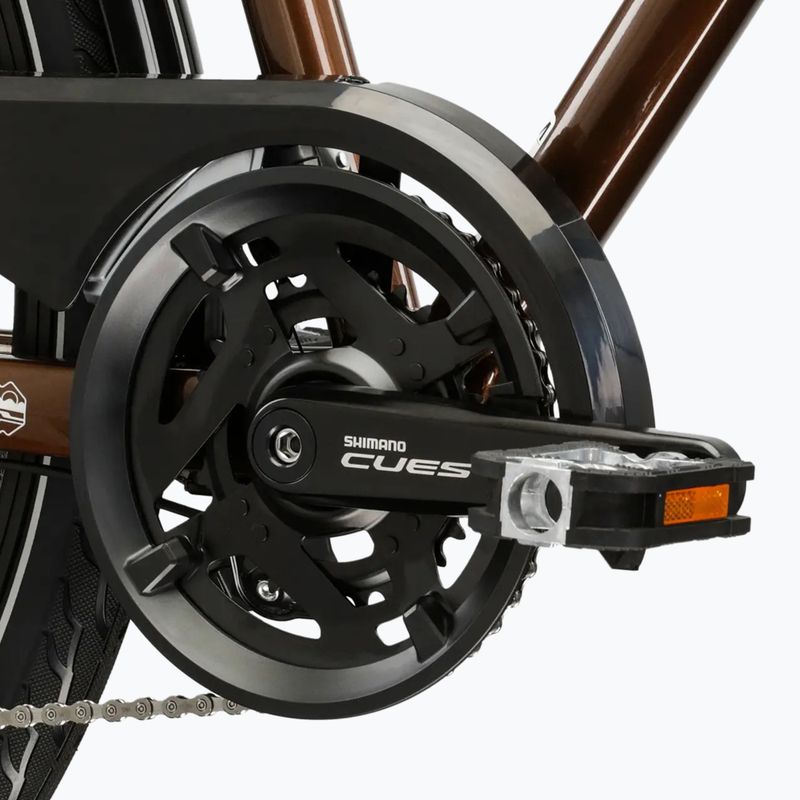 Bicicletă de trekking pentru bărbați KROSS Trans 5.0 brown/silver/gloss 9