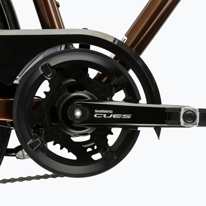 Bicicletă de trekking pentru bărbați KROSS Trans 5.0 brown/silver/gloss 10