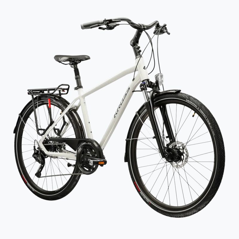 Bicicletă de trekking pentru bărbați KROSS Trans 5.0 grey/navy/gloss 2