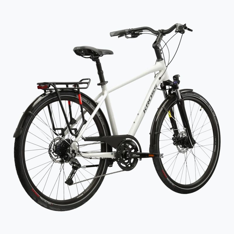 Bicicletă de trekking pentru bărbați KROSS Trans 5.0 grey/navy/gloss 3