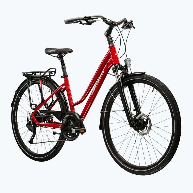 Bicicletă de trekking pentru femei KROSS Trans 5.0 In red/silver/gloss 2