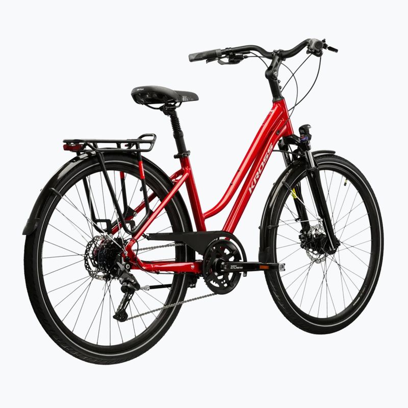 Bicicletă de trekking pentru femei KROSS Trans 5.0 In red/silver/gloss 3