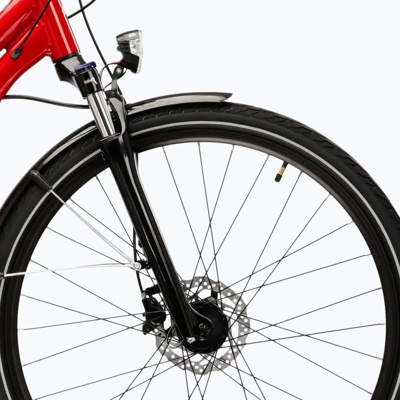 Bicicletă de trekking pentru femei KROSS Trans 5.0 In red/silver/gloss 6