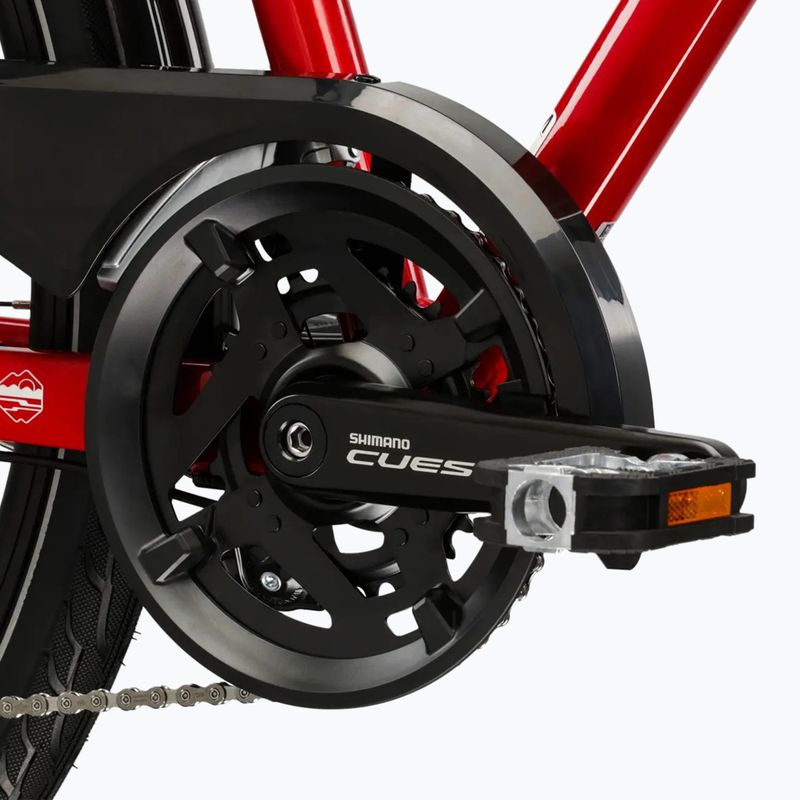 Bicicletă de trekking pentru femei KROSS Trans 5.0 In red/silver/gloss 9