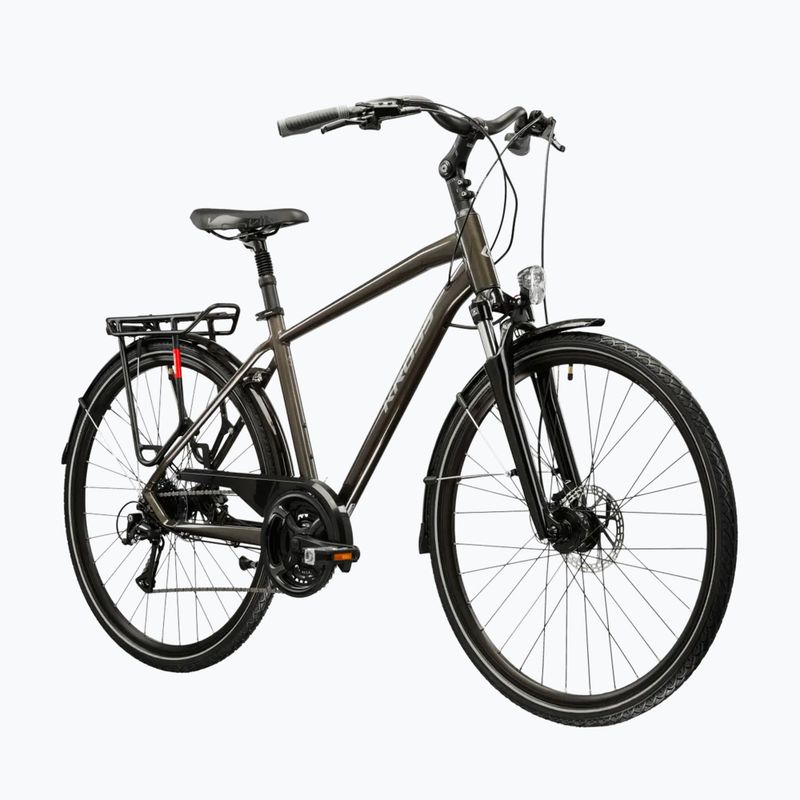 Bicicletă de trekking pentru bărbați KROSS Trans 4.0 brown/silver/gloss 2