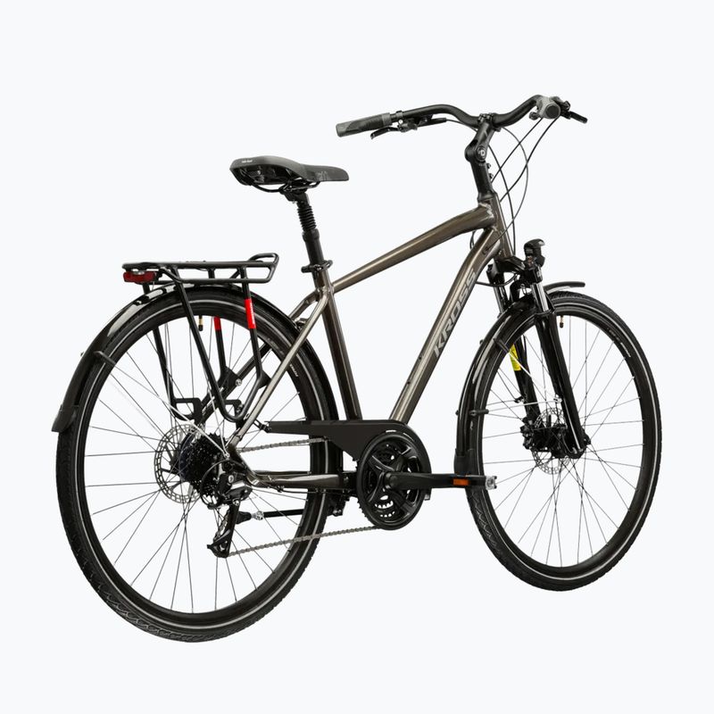 Bicicletă de trekking pentru bărbați KROSS Trans 4.0 brown/silver/gloss 3