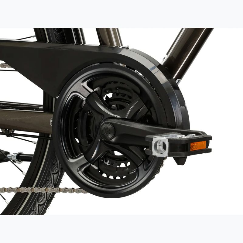 Bicicletă de trekking pentru bărbați KROSS Trans 4.0 brown/silver/gloss 9
