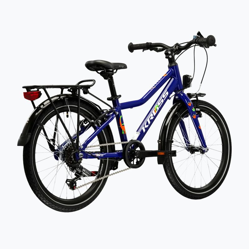 Bicicletă pentru copii KROSS Level Mini 3.0 Eq navy blue/white/gloss 3