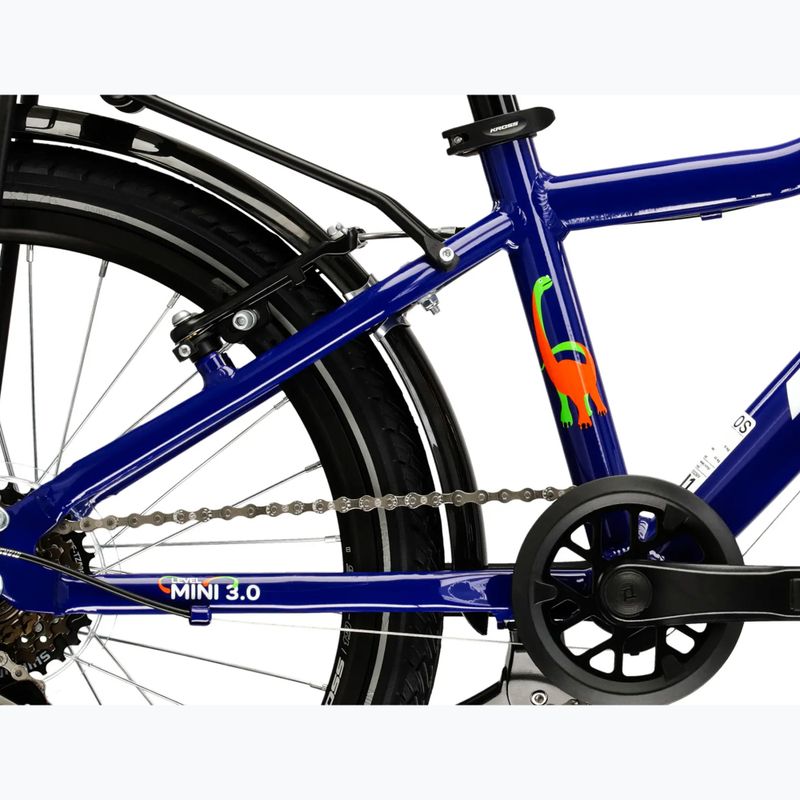 Bicicletă pentru copii KROSS Level Mini 3.0 Eq navy blue/white/gloss 11