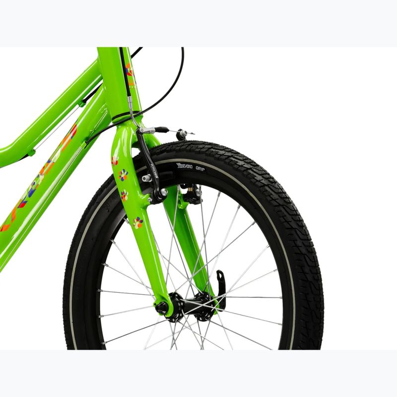 Bicicletă pentru copii KROSS Level Mini 3.0 green/orange/gloss 5