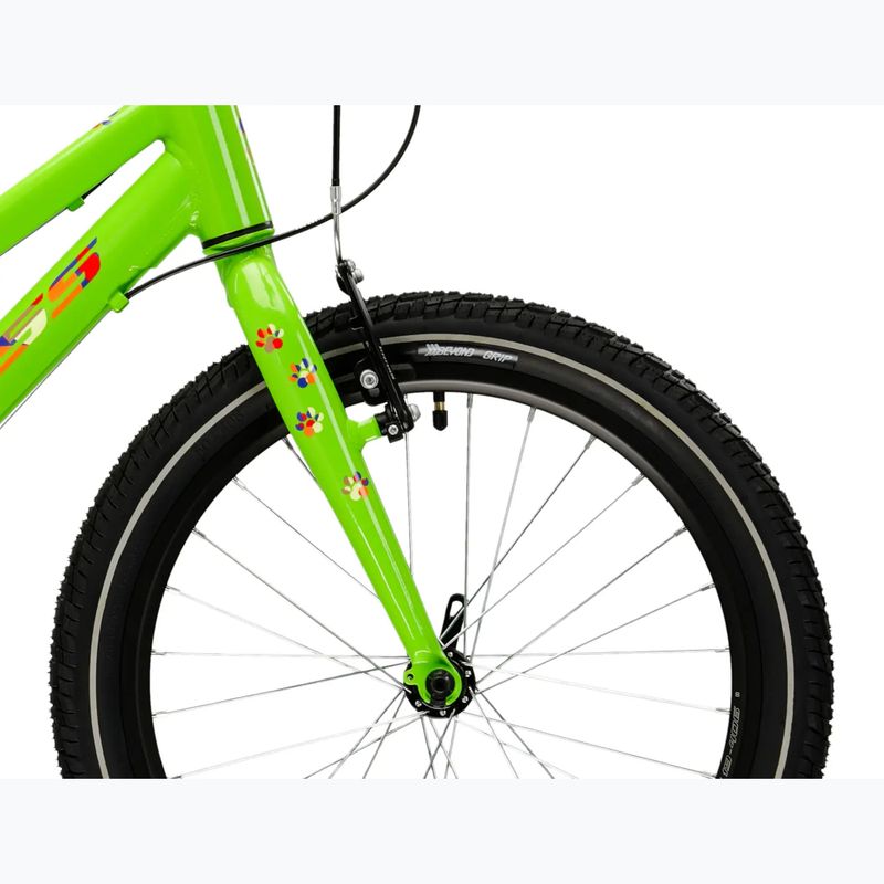 Bicicletă pentru copii KROSS Level Mini 3.0 green/orange/gloss 6