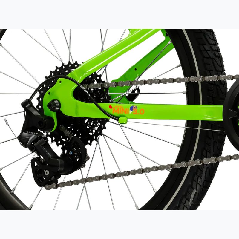Bicicletă pentru copii KROSS Level Mini 3.0 green/orange/gloss 7