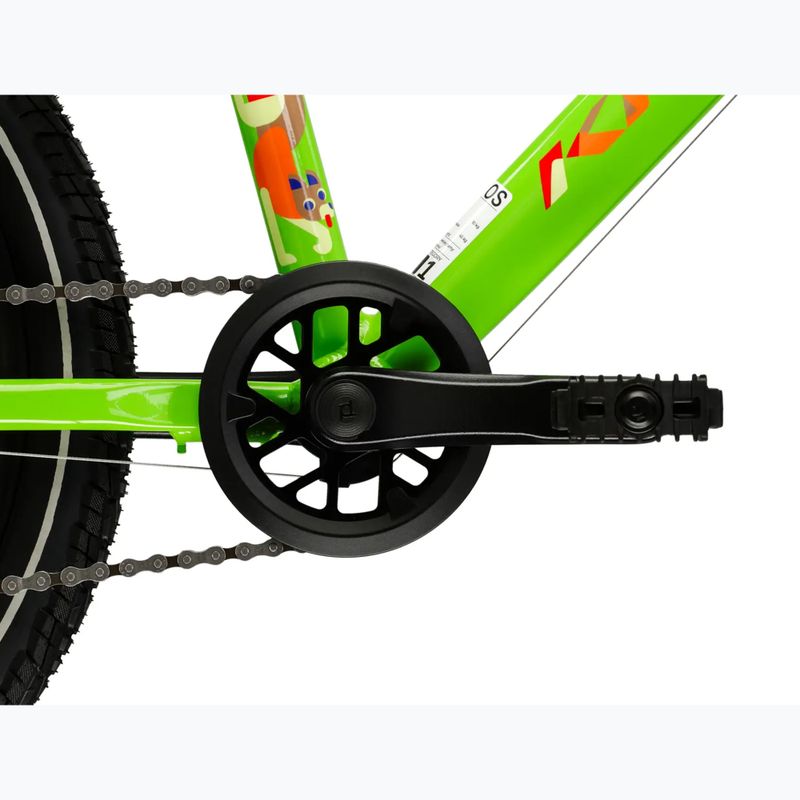 Bicicletă pentru copii KROSS Level Mini 3.0 green/orange/gloss 9