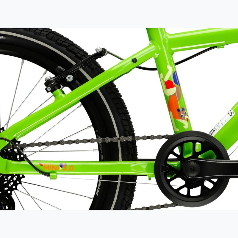 Bicicletă pentru copii KROSS Level Mini 3.0 green/orange/gloss 10