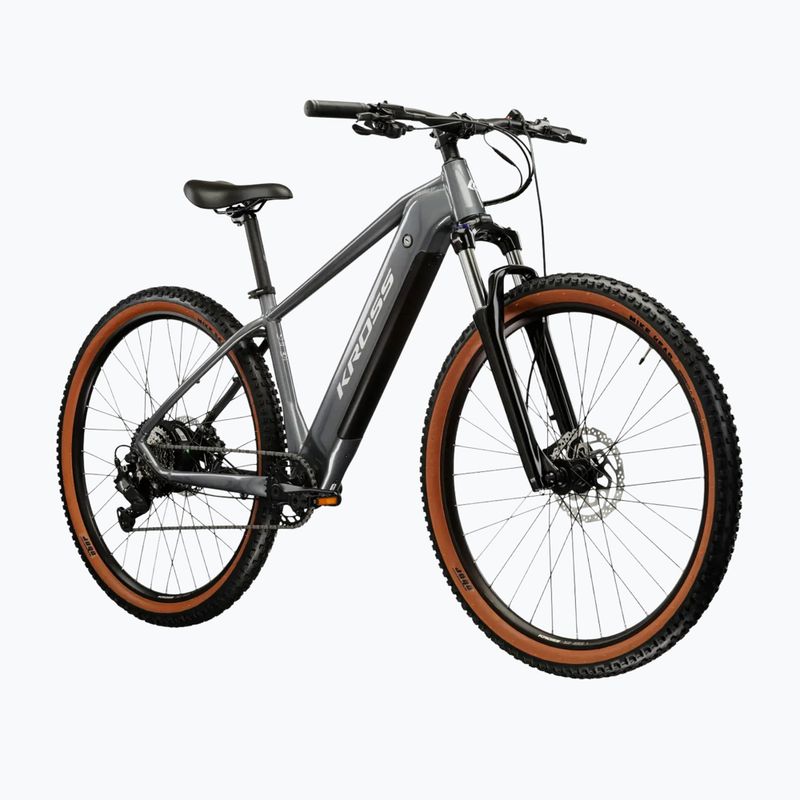 Bicicletă electrică KROSS Hexagon Boost 1.0 522Wh grey/grey/gloss 2