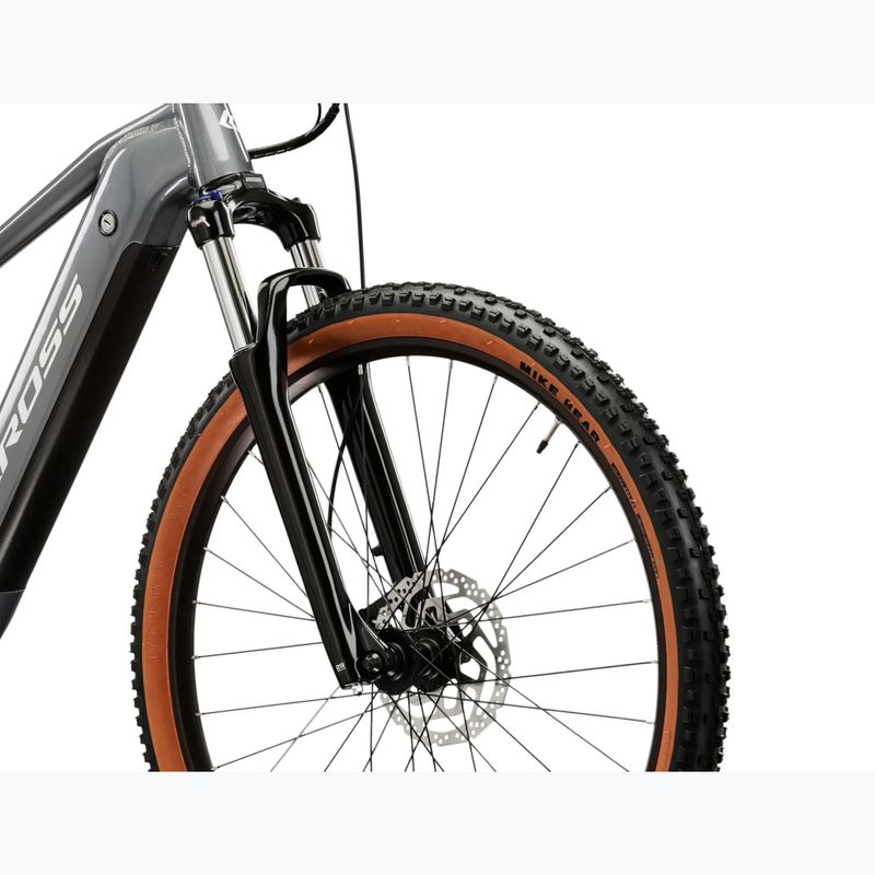 Bicicletă electrică KROSS Hexagon Boost 1.0 522Wh grey/grey/gloss 5