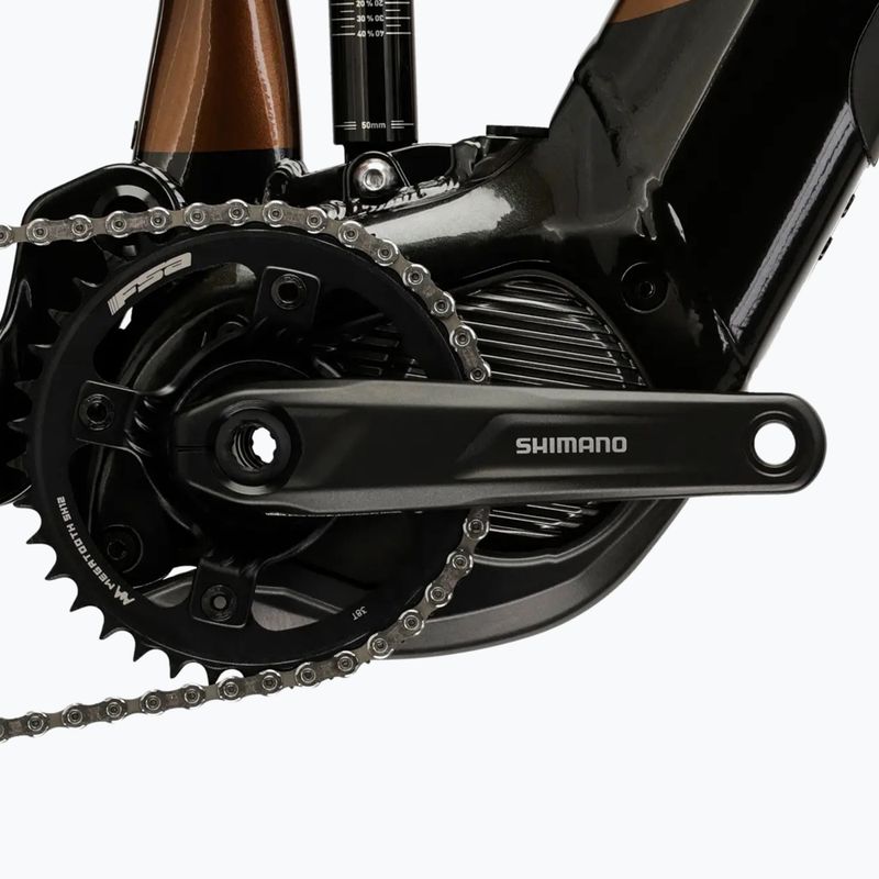 Bicicletă electrică pentru bărbați KROSS Grist Boost 3.0 el. 630 Wh brown/black/gloss 10