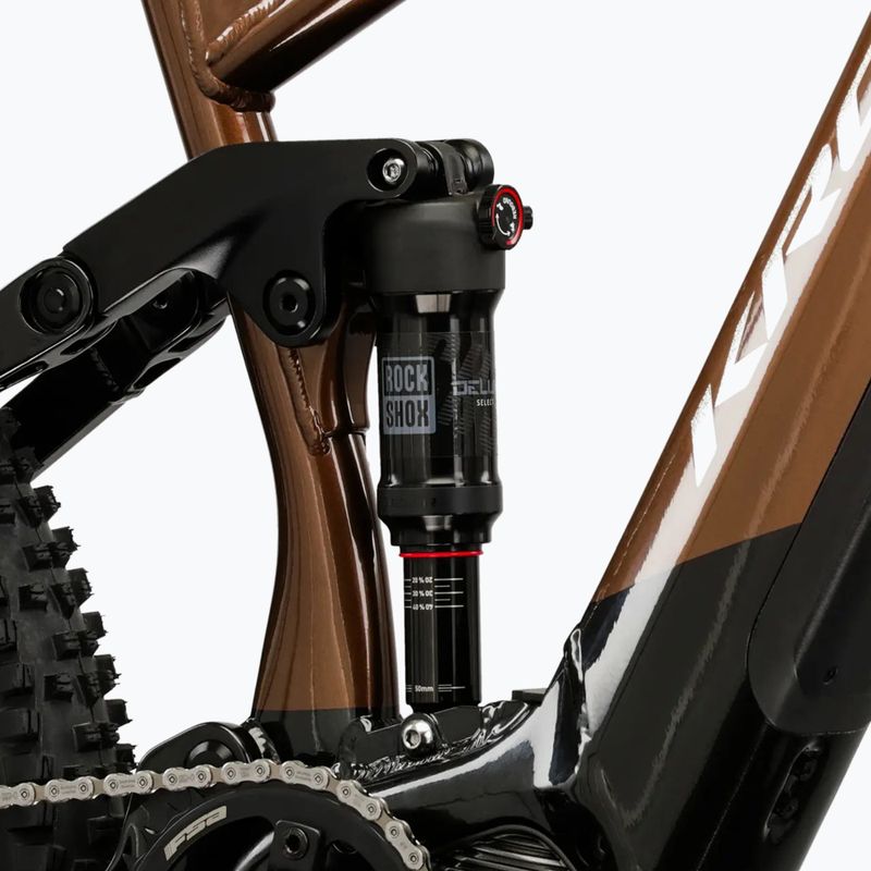 Bicicletă electrică pentru bărbați KROSS Grist Boost 3.0 el. 630 Wh brown/black/gloss 11