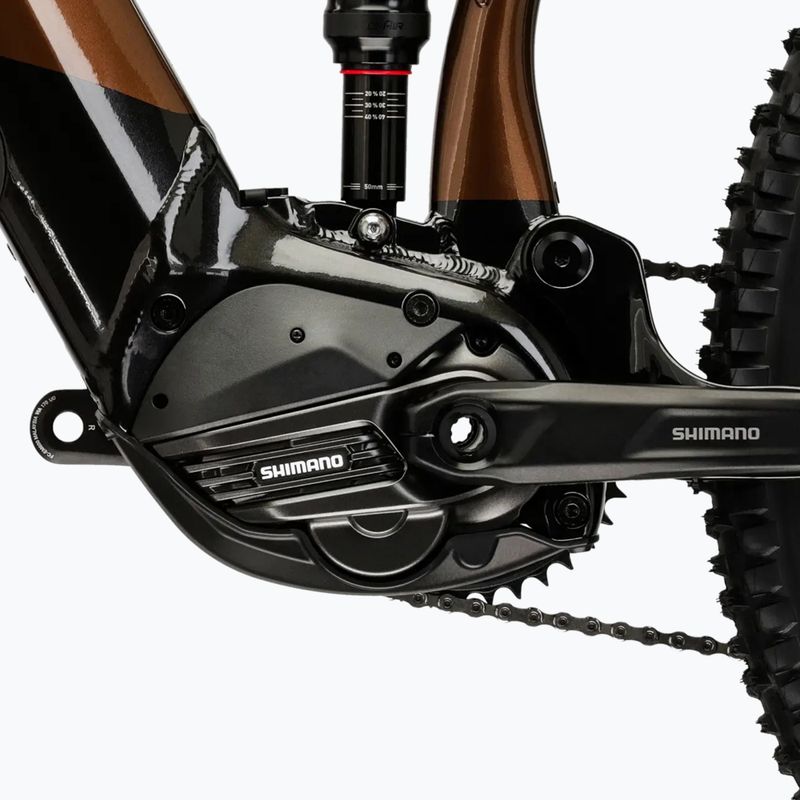 Bicicletă electrică pentru bărbați KROSS Grist Boost 3.0 el. 630 Wh brown/black/gloss 12