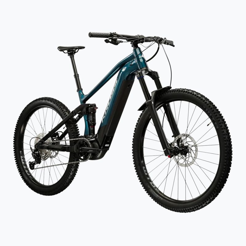 Bicicletă electrică KROSS Grist Boost 2.0 el. 630 Wh turquoise/black/glossy 2