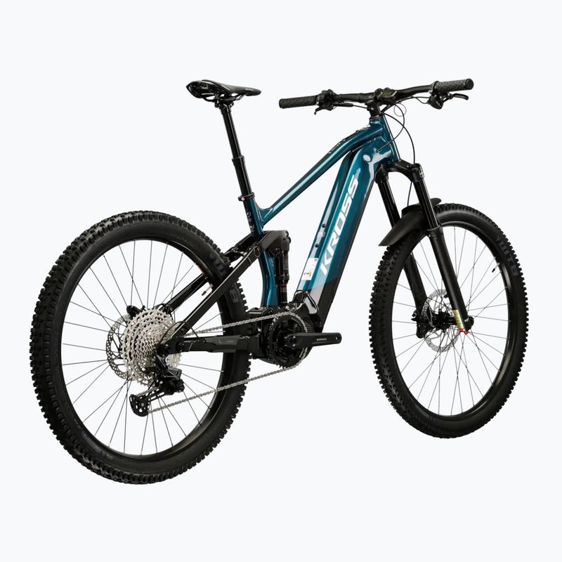 Bicicletă electrică KROSS Grist Boost 2.0 el. 630 Wh turquoise/black/glossy 3