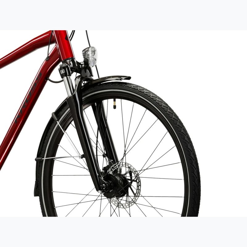 Bicicletă de trekking pentru bărbați KROSS Trans 4.0 ruby/black/gloss 5