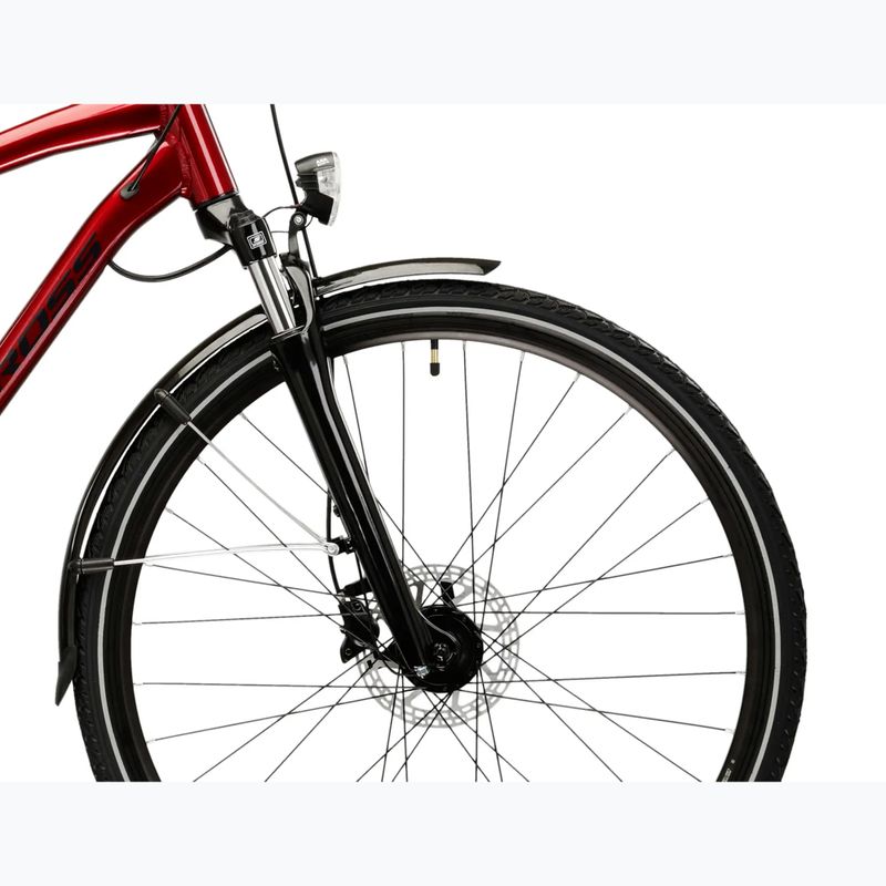 Bicicletă de trekking pentru bărbați KROSS Trans 4.0 ruby/black/gloss 6