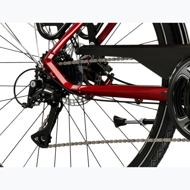 Bicicletă de trekking pentru bărbați KROSS Trans 4.0 ruby/black/gloss 8
