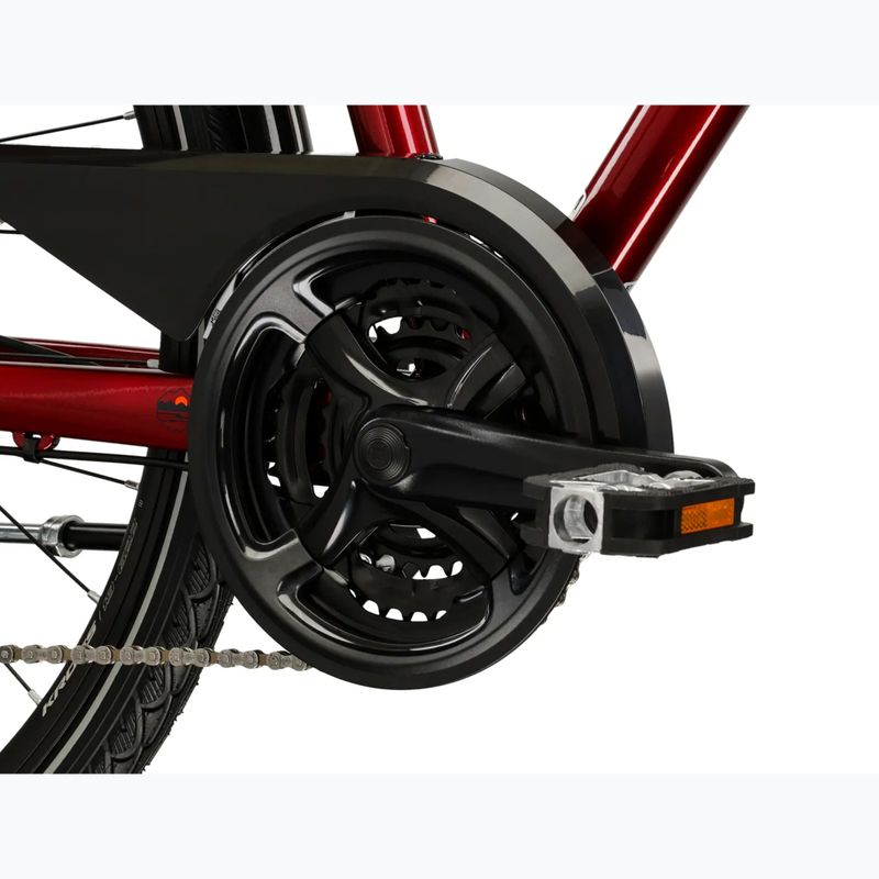 Bicicletă de trekking pentru bărbați KROSS Trans 4.0 ruby/black/gloss 9