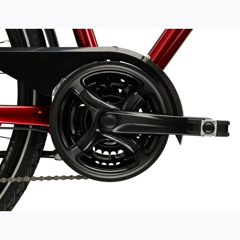 Bicicletă de trekking pentru bărbați KROSS Trans 4.0 ruby/black/gloss 10