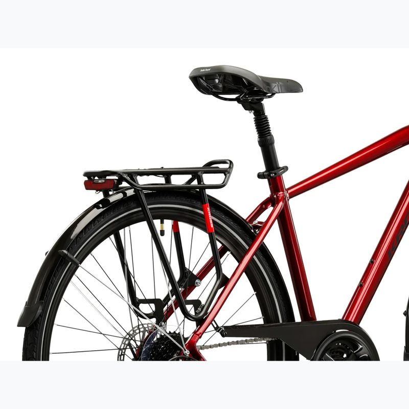 Bicicletă de trekking pentru bărbați KROSS Trans 4.0 ruby/black/gloss 11