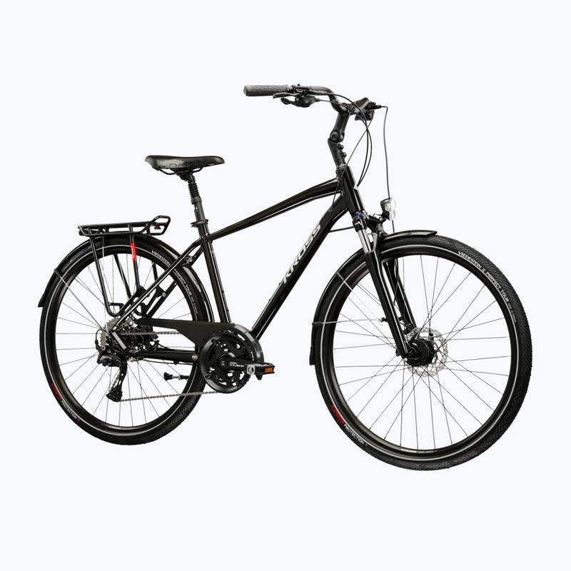 Bicicletă de trekking pentru bărbați KROSS Trans 7.0 black/silver/gloss 2