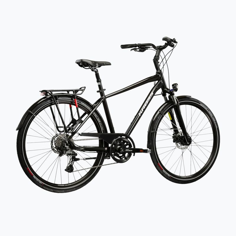 Bicicletă de trekking pentru bărbați KROSS Trans 7.0 black/silver/gloss 3