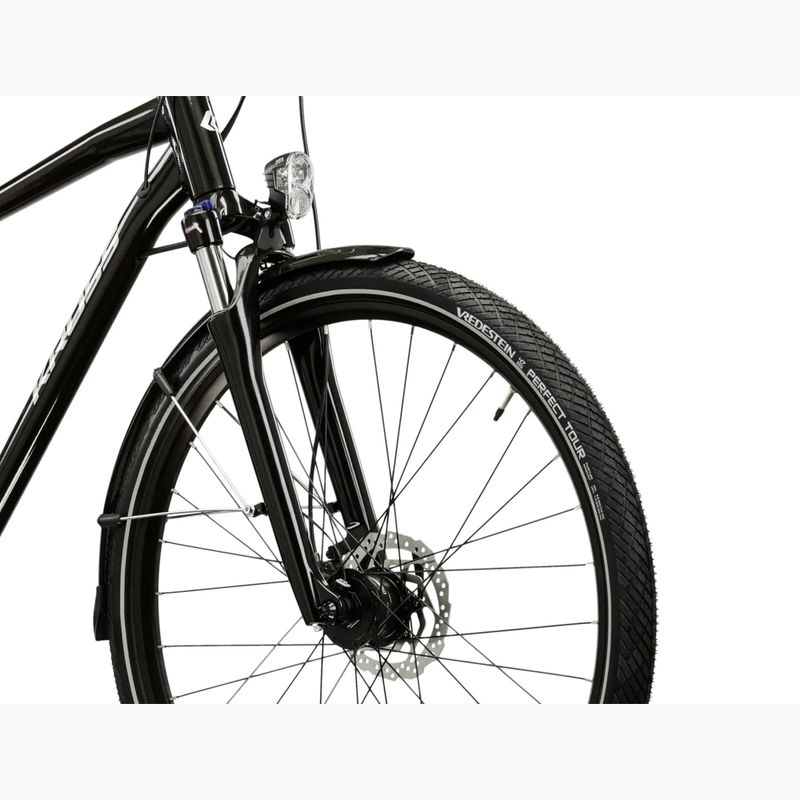 Bicicletă de trekking pentru bărbați KROSS Trans 7.0 black/silver/gloss 5