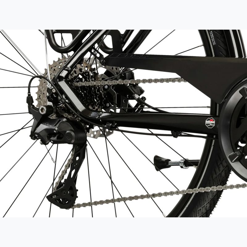 Bicicletă de trekking pentru bărbați KROSS Trans 7.0 black/silver/gloss 7