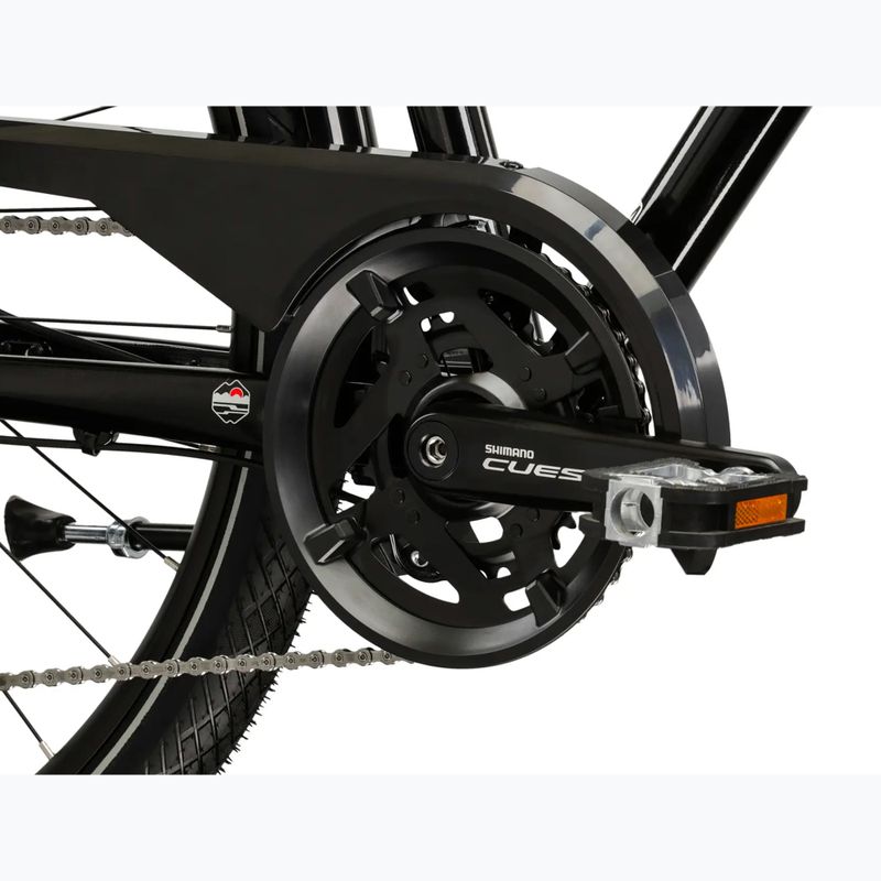 Bicicletă de trekking pentru bărbați KROSS Trans 7.0 black/silver/gloss 8