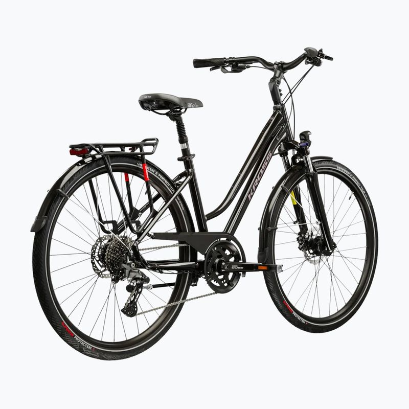 Bicicletă de trekking pentru femei KROSS Trans 7.0 In black/pink/gloss 3