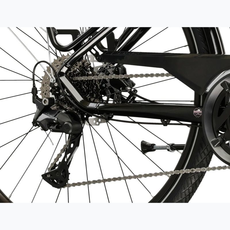 Bicicletă de trekking pentru femei KROSS Trans 7.0 In black/pink/gloss 8