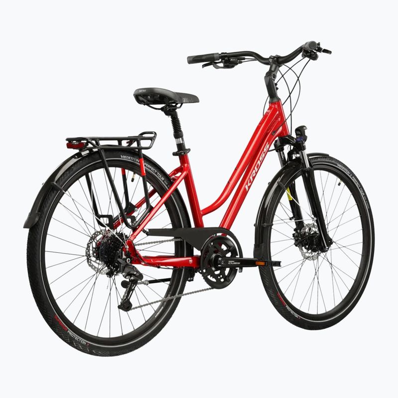 Bicicletă trekking pentru femei KROSS Trans 5.0 In red/silver/gloss 3