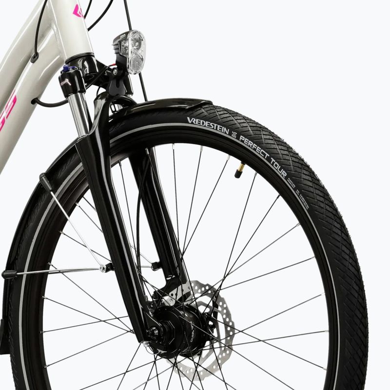 Bicicletă trekking pentru femei KROSS Trans 5.0 In grey/pink/gloss 5