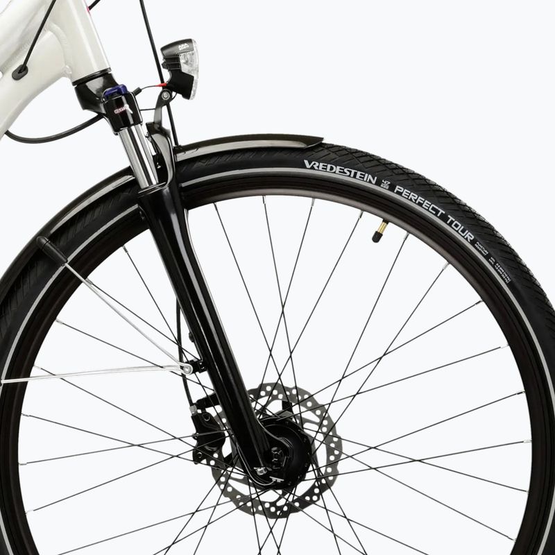 Bicicletă trekking pentru femei KROSS Trans 5.0 In grey/pink/gloss 6