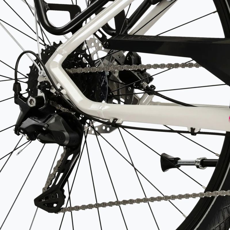 Bicicletă trekking pentru femei KROSS Trans 5.0 In grey/pink/gloss 8