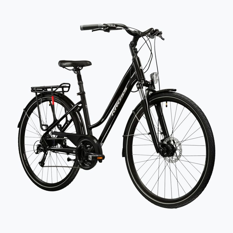 Bicicletă trekking pentru femei KROSS Trans 4.0 In black/silver/gloss 2