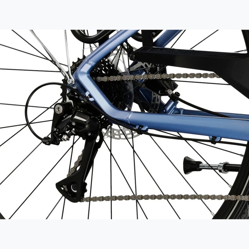 Bicicletă trekking pentru femei KROSS Trans 4.0 In blue/black/matte 8